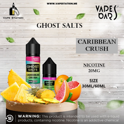 Ghost Salts Caribbean Crush By Vapes Bars (Saltnic)
