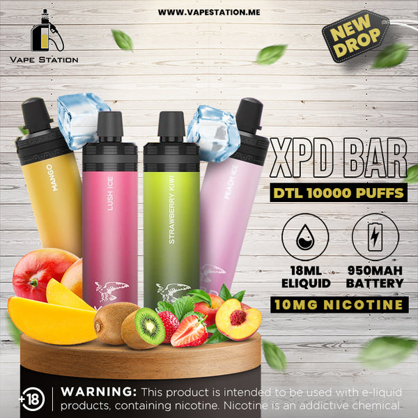 XPD Bar 10000 Puffs DTL Plus Disposable Vape 10mg