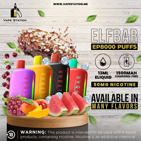 ELFBAR EP8000 Puffs Disposable vape
