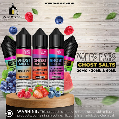 Ghost Salts Strawberry Grape By Vapes Bars (Saltnic)