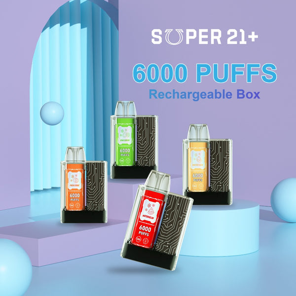 SUPER 21+ by YECOO 6000 Puffs Disposable Rechargeable