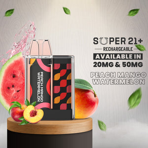 SUPER 21+ by YECOO 6000 Puffs Disposable Rechargeable