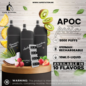 APOC Poota 5000 Puffs Rechargeable Disposable Vape