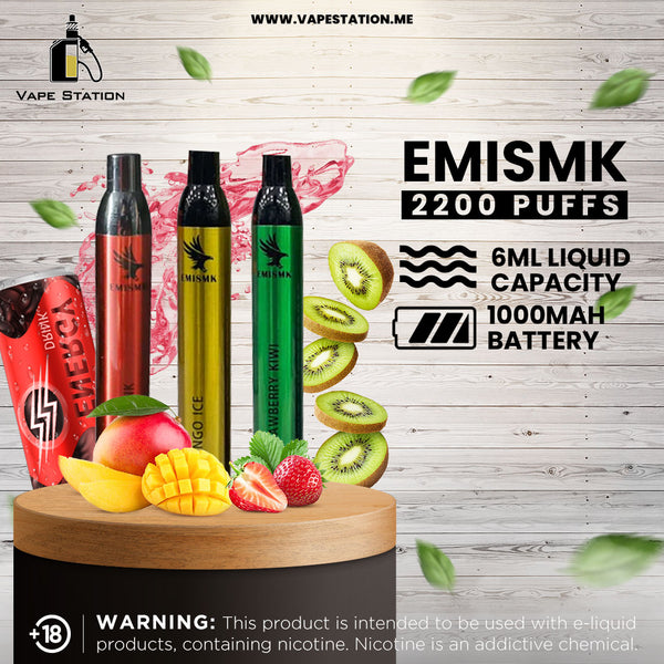 EMISMK 2200 Puff Disposable Vape beco