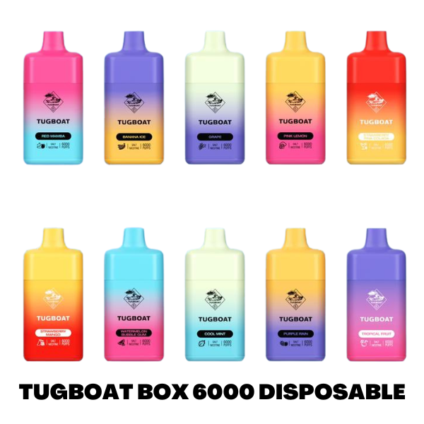 TUGBOAT BOX 6000 Puffs Rechargeable Disposable Vape