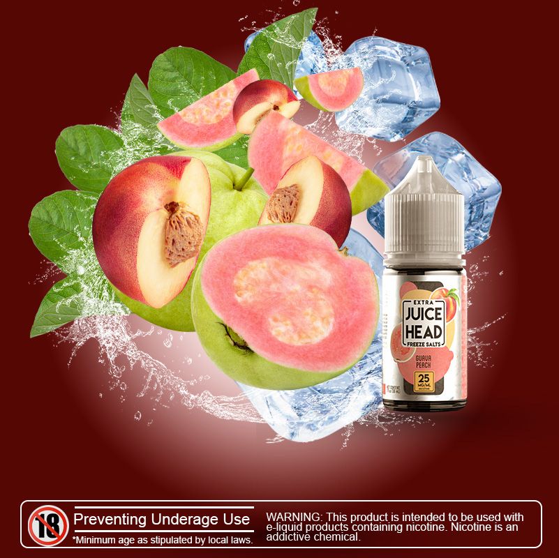 Guave Peach Extra Freeze by JUICE HEAD 30ml (Saltnic)