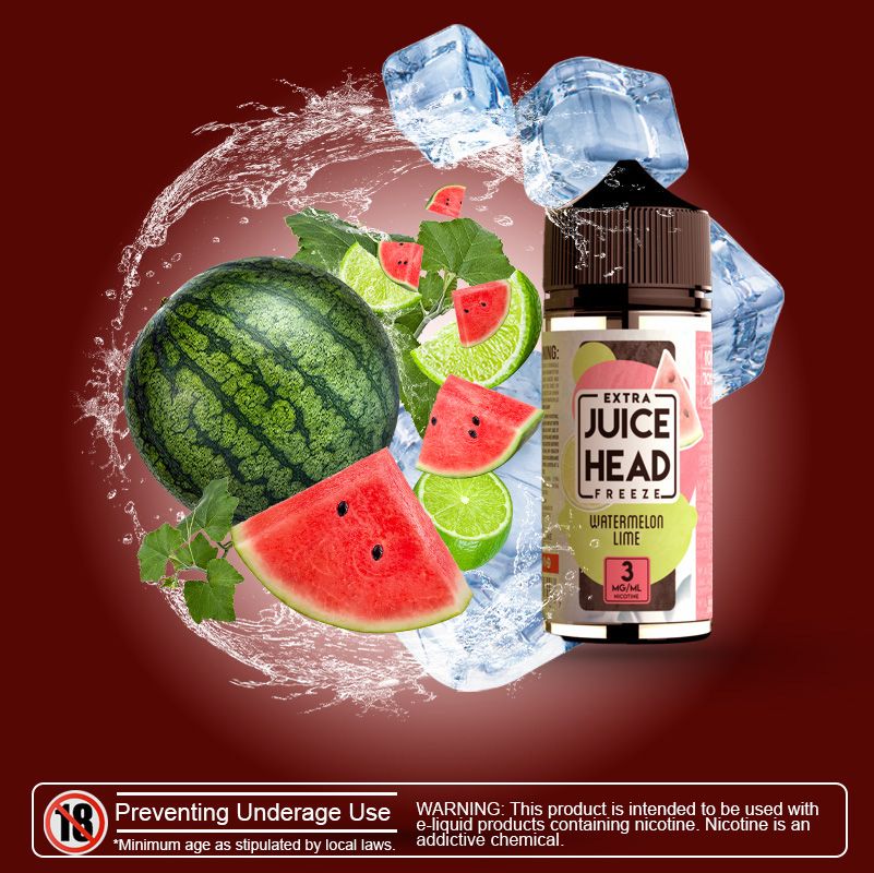 Watermelon Lime Extra Freeze by JUICE HEAD 100ml